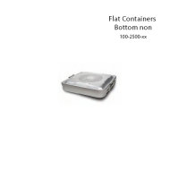 Flat Containers Bottom non perforated